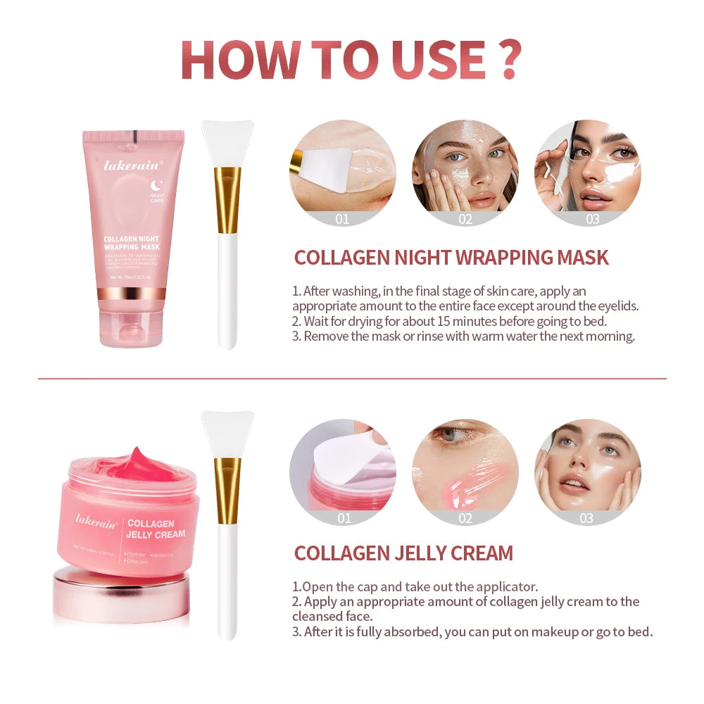 Collagen Night Wrapping Mask Set