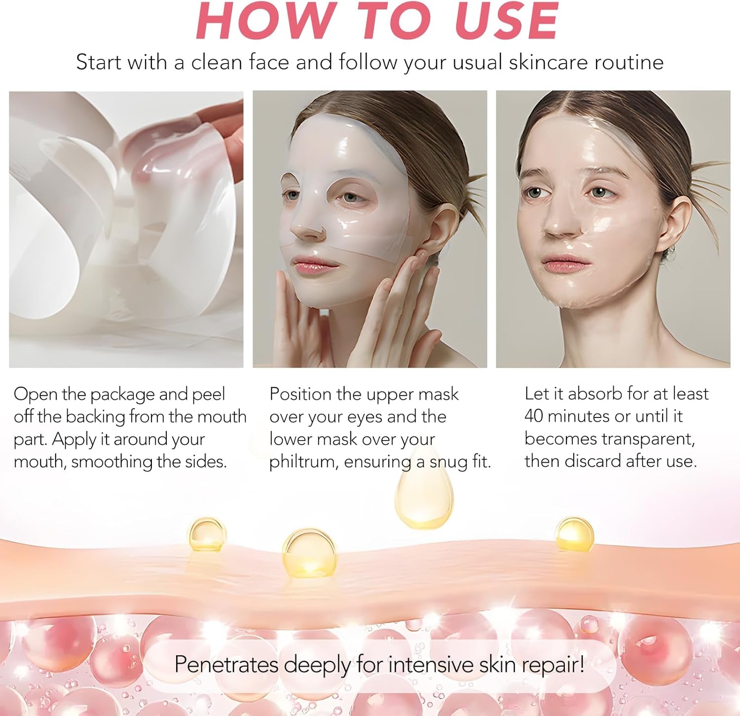 Bio Collagen Face Mask, 4Pcs Collagen Sheet Mask, Collagen Night Wrapping Mask, Face Mask Hydrating, Reduce Fine Lines & Wrinkles, Pore Minimizing, Elasticity Improvement, Face Mask Collagen Mask